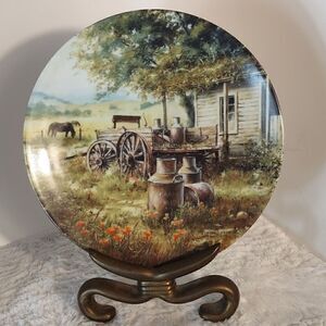 Maurice Harvey "The Dairy Cans" Collector Plate